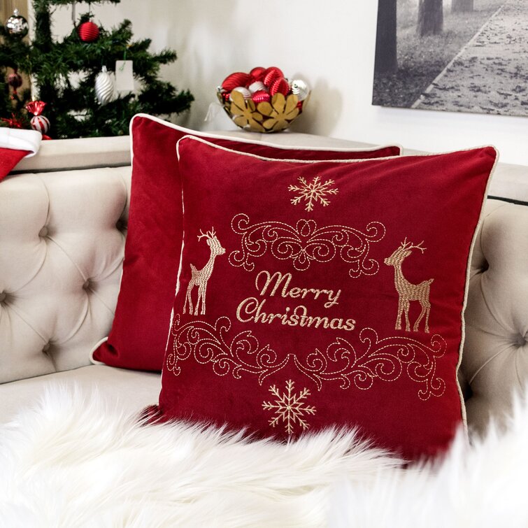 Large christmas hot sale throw pillows